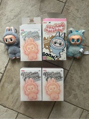 POP MART, Big Into Energy The Monsters, 2 NWT Boxed Labubu, and 2 Unboxed Labubu